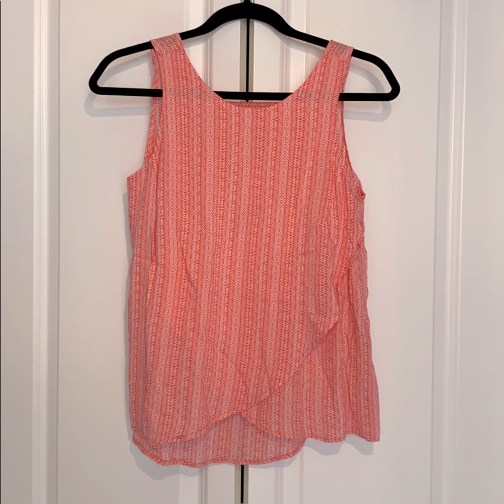 Gap coral sleeveless blouse